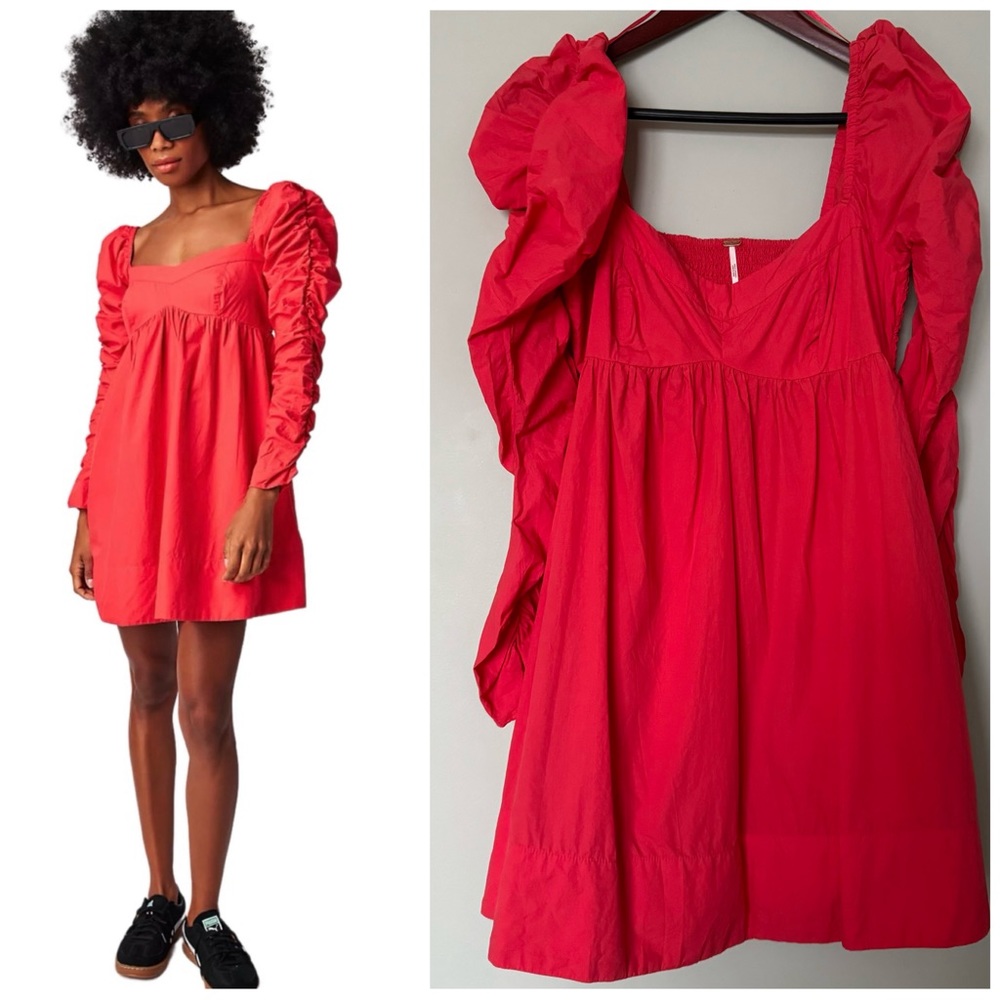 Free People Lindsey Rose Babydoll Dress